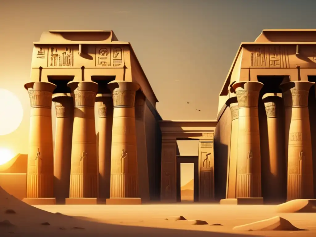 Un antiguo templo egipcio dedicado a Min, dios de la fertilidad