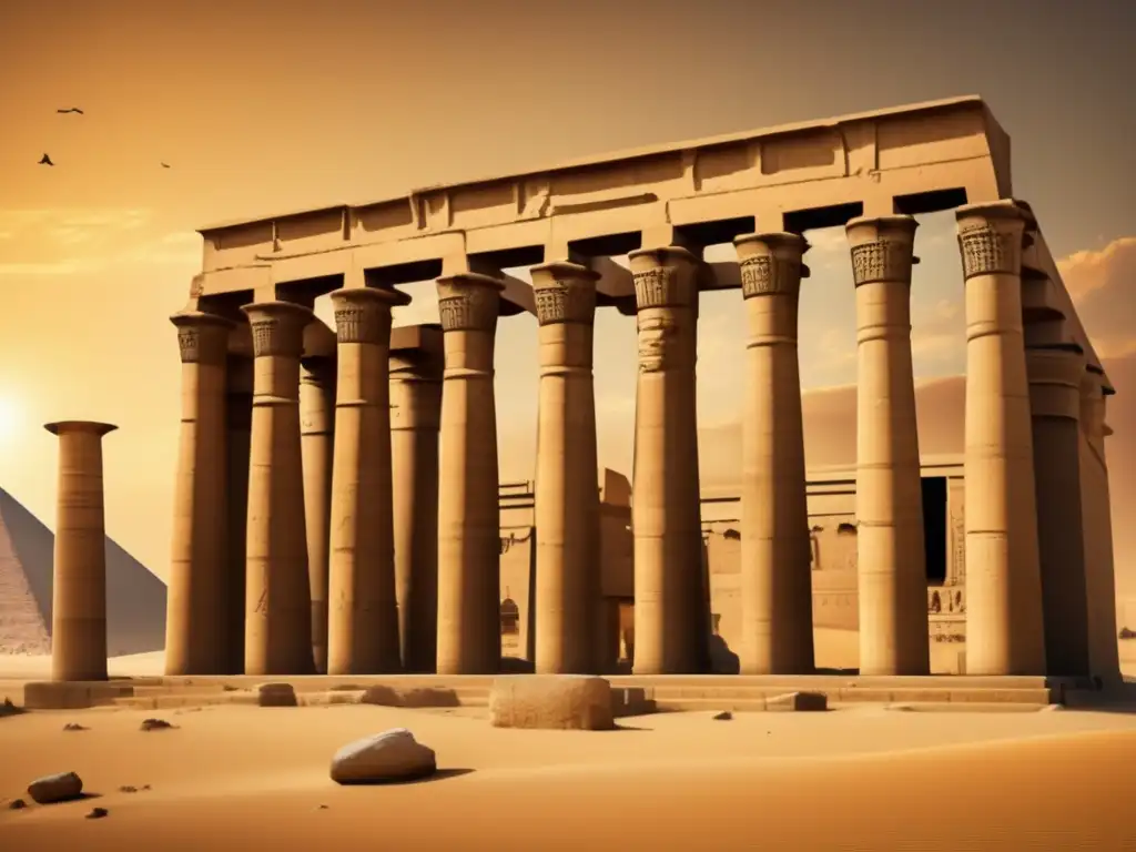 Un antiguo templo egipcio, símbolo del fortalecimiento y fractura en la historia egipcia