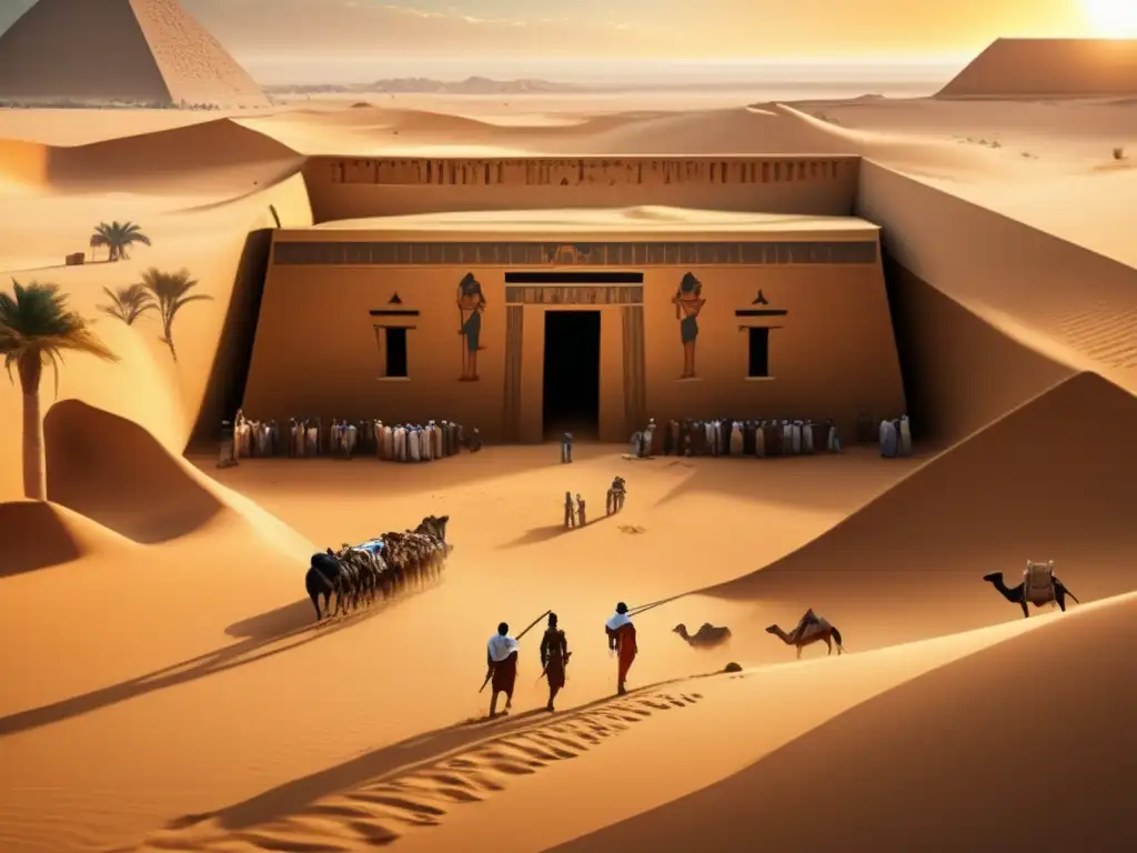 Exploración apasionante de tumbas faraónicas en el desierto, revelando misterios de la antigua Dinastía 0