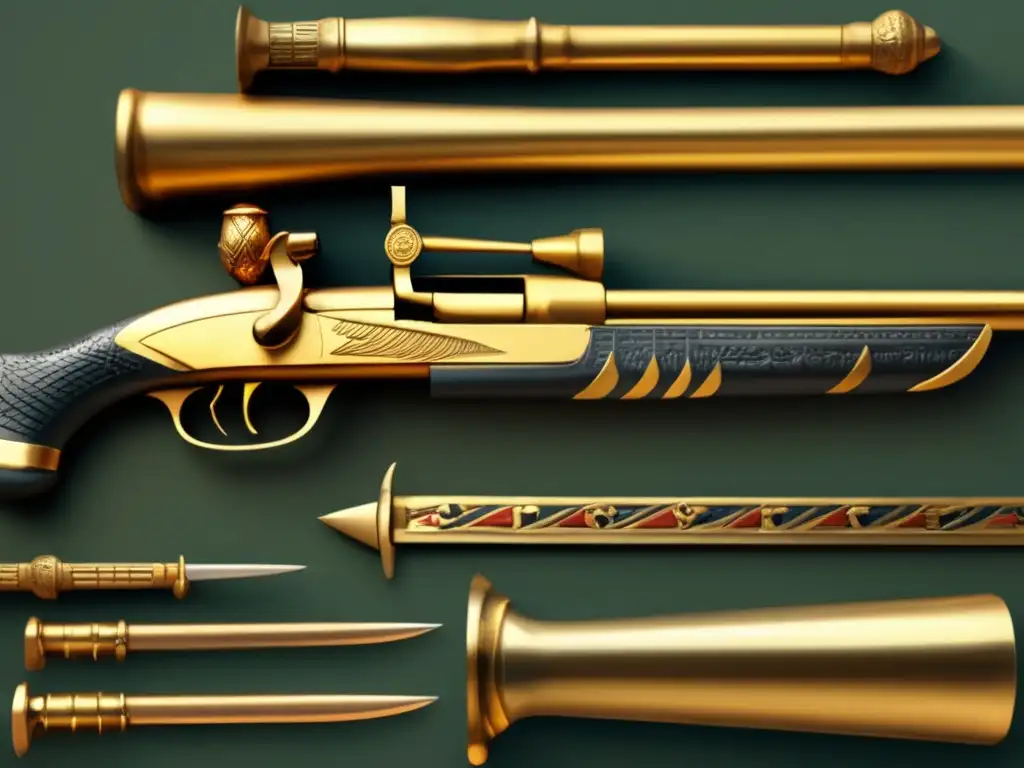 Armas predilectas del Antiguo Egipto: Una imagen vintage que muestra el legado y simbolismo de las armas egipcias
