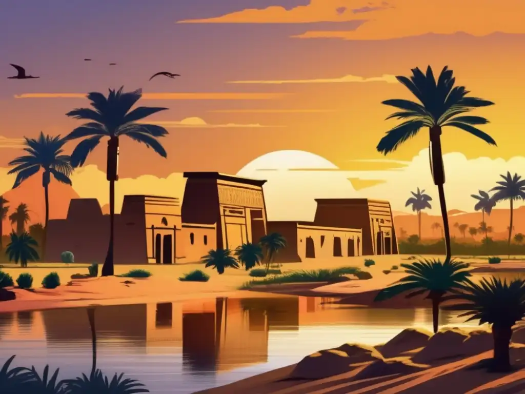 Descubre la arquitectura de asentamientos en Egipto mientras exploras las ruinas de un antiguo pueblo egipcio en el periodo predinástico