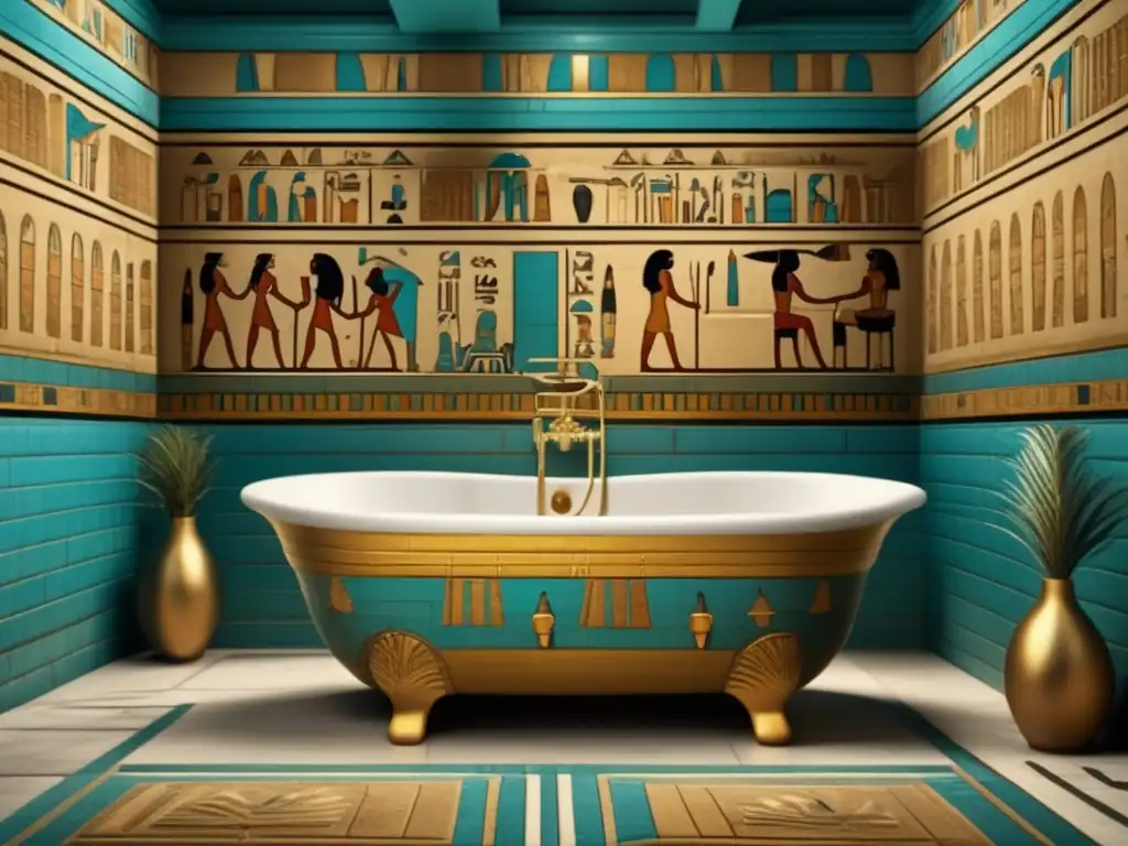 Baño en el Antiguo Egipto: Opulencia y cuidado meticuloso en prácticas de limpieza egipcias