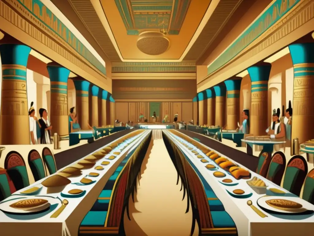 Un banquete opulento en el antiguo Egipto, influencia culinaria faraónica en gastronomía