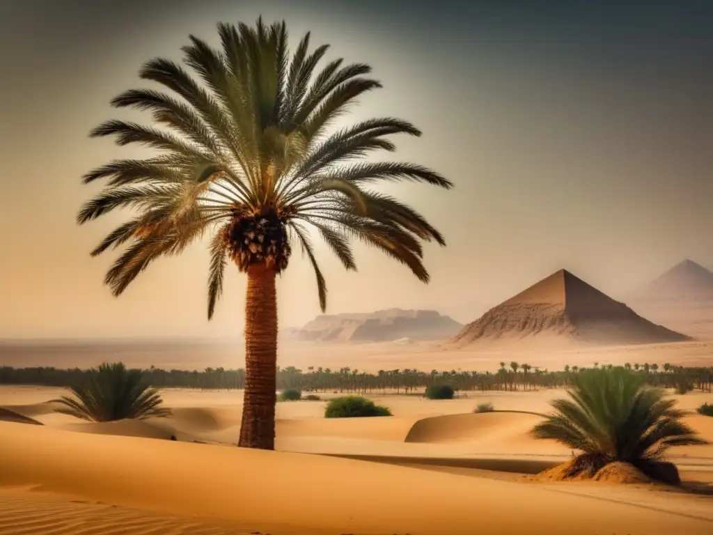 Una fotografía vintage captura la belleza impresionante del desierto egipcio