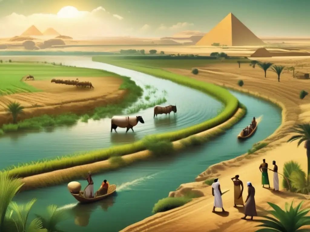 El calendario agrícola egipcio revive las estaciones, con el Nilo desbordándose y los agricultores trabajando en campos inundados y fértiles