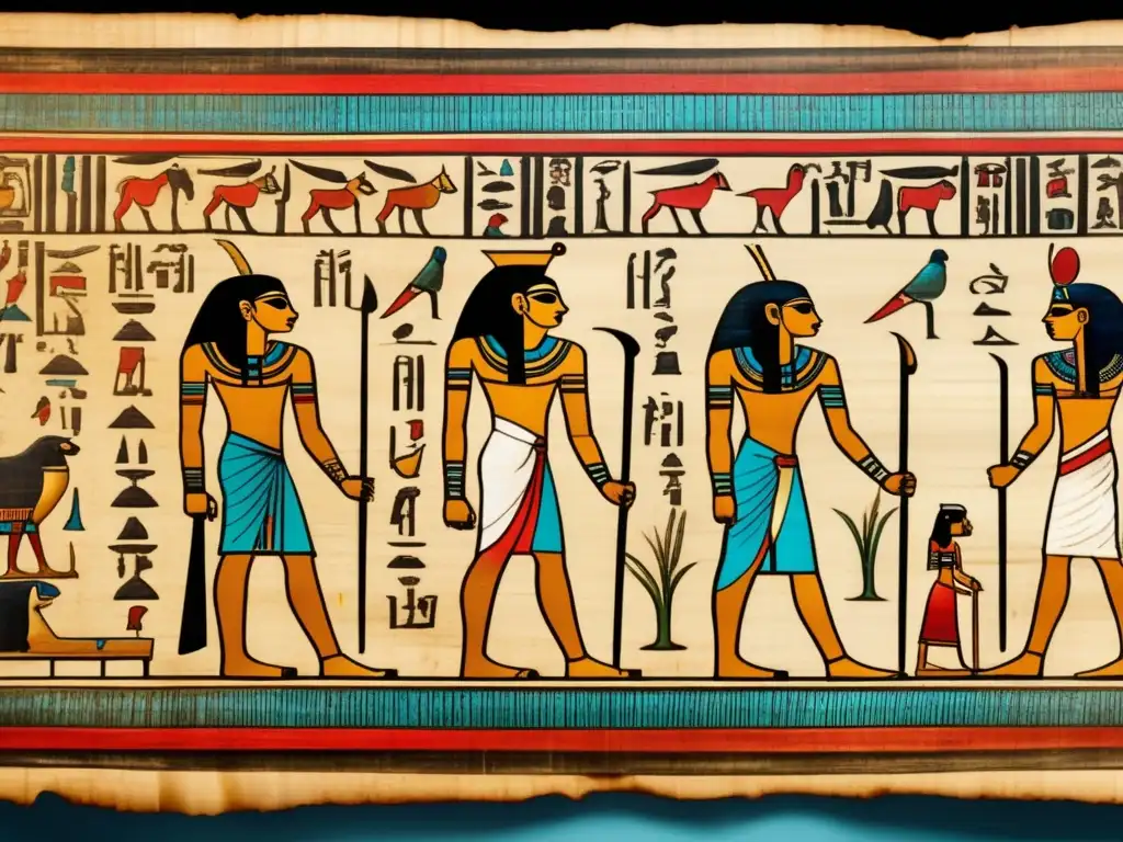 Una composición de tintas en manuscritos egipcios muestra la riqueza cultural y legado de la antigua escritura en Egipto
