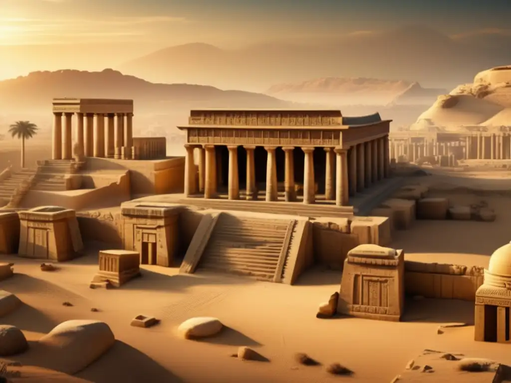Descubrimiento de la Ciudad Perdida Tanis, con ruinas de templos y palacios adornados con jeroglíficos