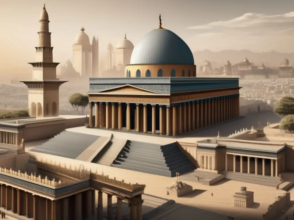 Una detallada imagen de la arquitectura civil en el Imperio Antiguo