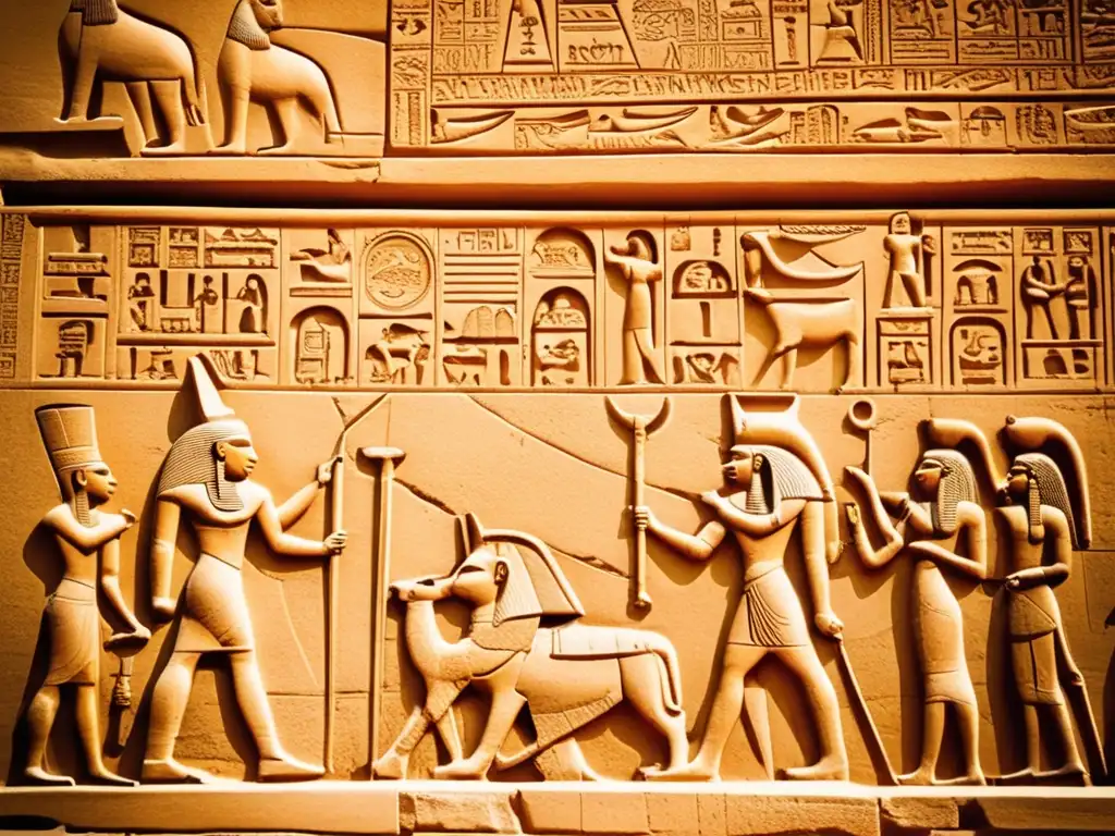 Detalles intrincados en las paredes del Templo de Karnak en Luxor, Egipto, revelan la tecnología en construcciones del Antiguo Egipto