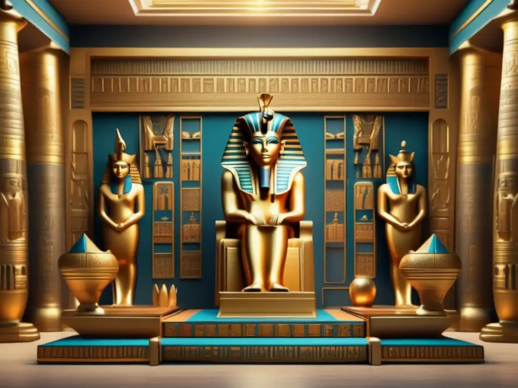 Diplomacia en el Segundo Periodo Intermedio Egipcio se despliega en una escena vintage detallada en 8k
