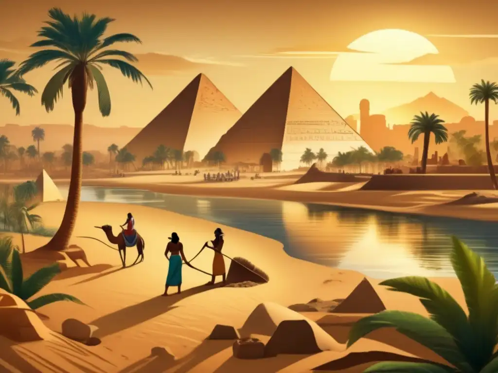 Emocionante excavación arqueológica en el antiguo Egipto a lo largo del Nilo occidental