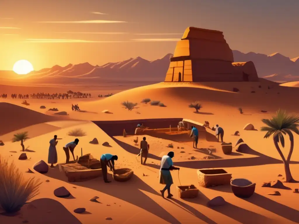 Emocionante excavación arqueológica en el desierto, revelando fragmentos de creencias religiosas durante Segundo Periodo Intermedio en Egipto