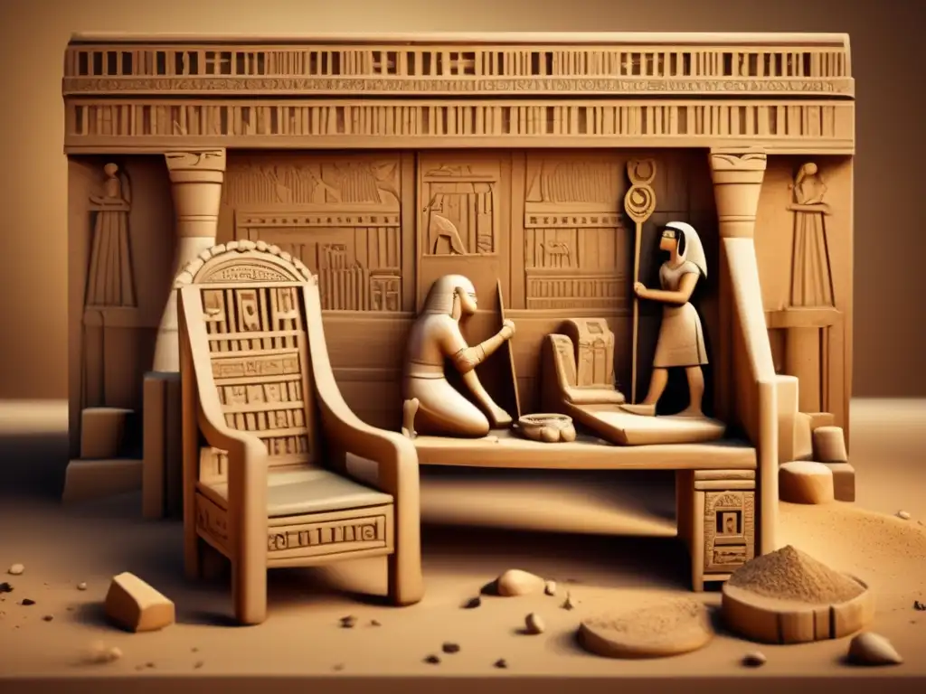 Emocionante excavación en el desierto de Egipto Antiguo revela asombroso diseño de mobiliario egipcio