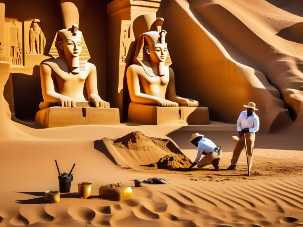 Emocionante excavación de una estatua de la dinastía ptolemaica en Egipto