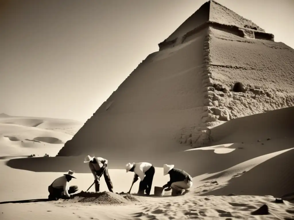 Emocionante imagen de arqueólogos descubriendo la Pirámide Olvidada de Lahun