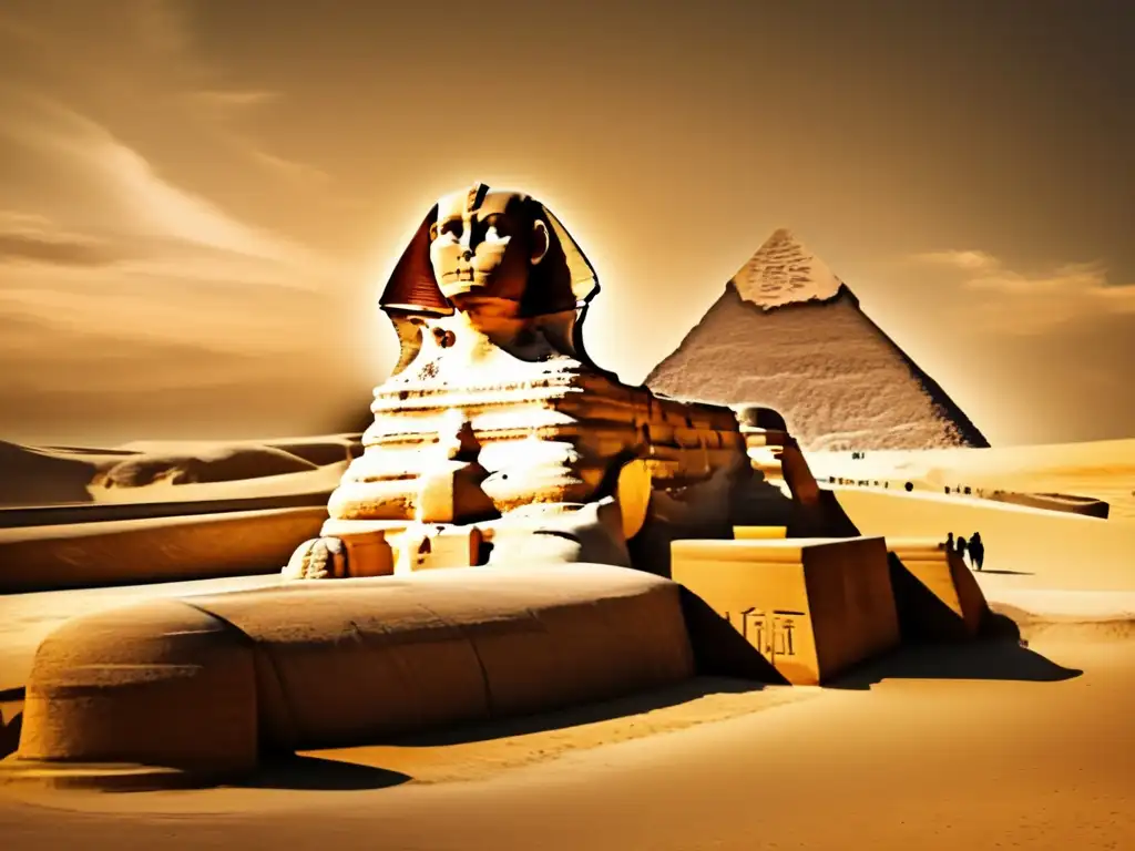 La enigmática grandeza de la Gran Esfinge de Giza, desvelando los misterios de su presencia majestuosa