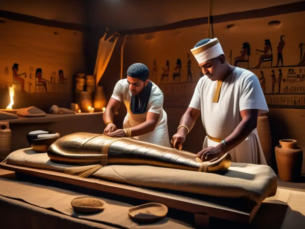 Enigmático taller de momificación del Imperio Nuevo, donde se desvelan técnicas rituales e intrincadas