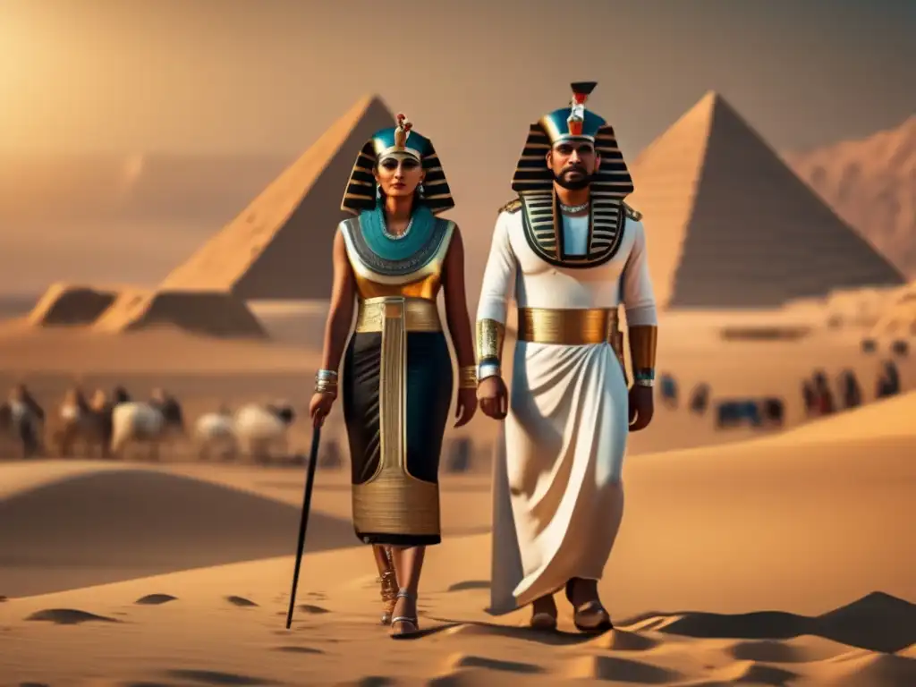 Envuélvete en la elegancia del antiguo Egipto con este papiro que retrata las relaciones internacionales egipcias en un ambiente vintage