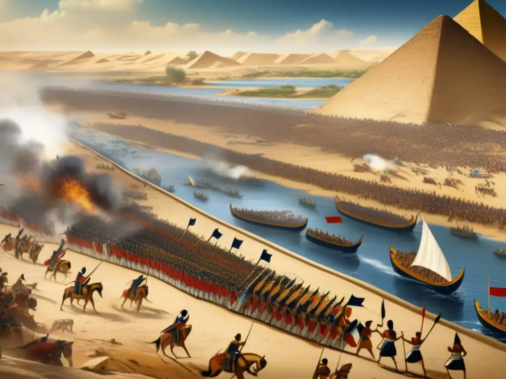 Épica batalla en el Antiguo Egipto: Ejércitos enfrentados en las orillas del Nilo