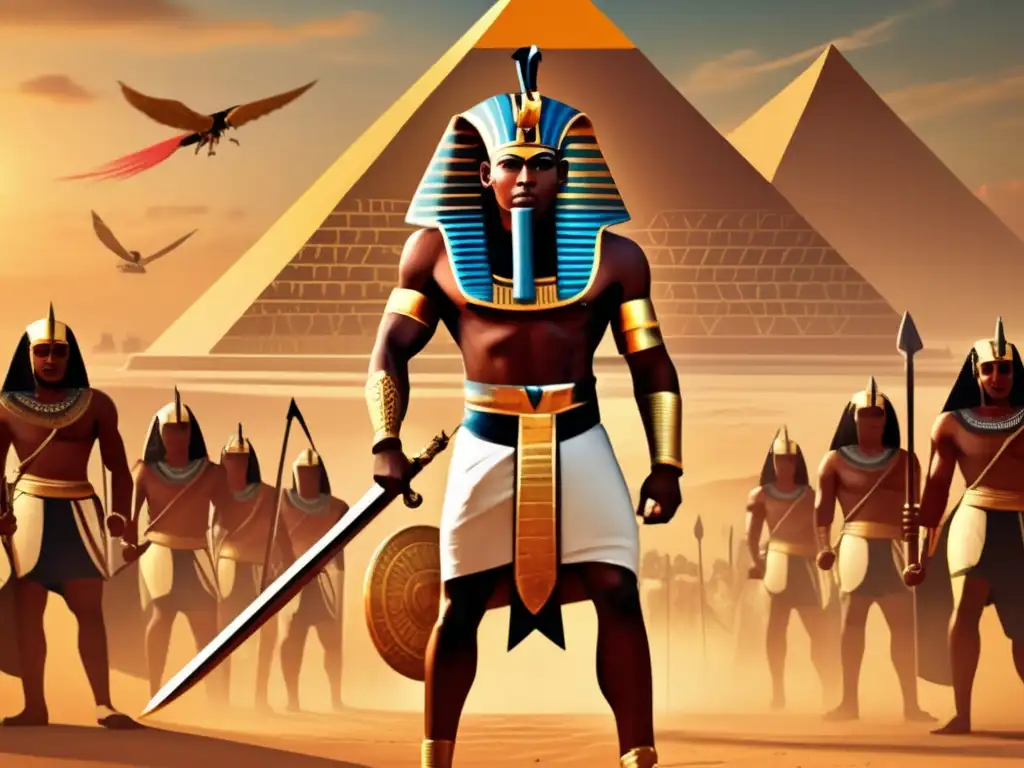 Épica batalla en el antiguo Egipto con mercenarios nubios liderando