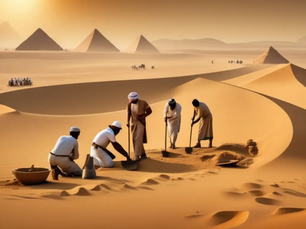 Equipo de arqueólogos desvelando los misterios de los primeros faraones en Egipto