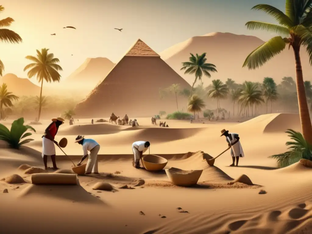 Equipo de investigadores desentierra artefactos en excavación arqueológica en Punt, Ruta comercial antiguo Egipto