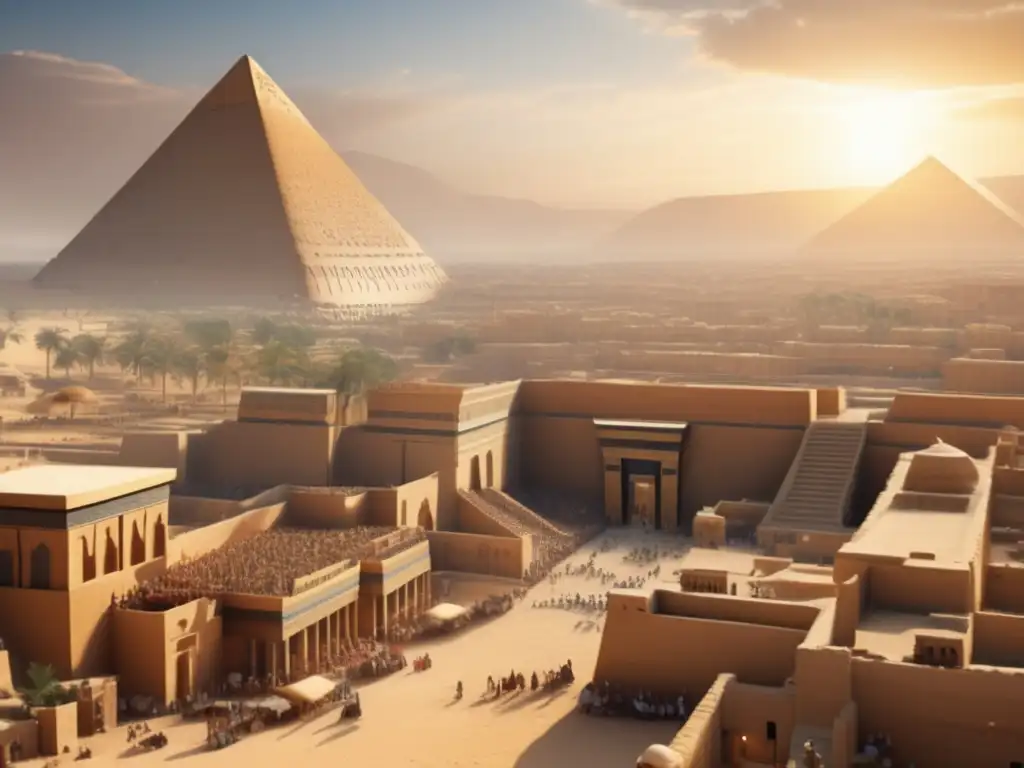 Una escena detallada del antiguo Egipto durante el Tercer Periodo Intermedio