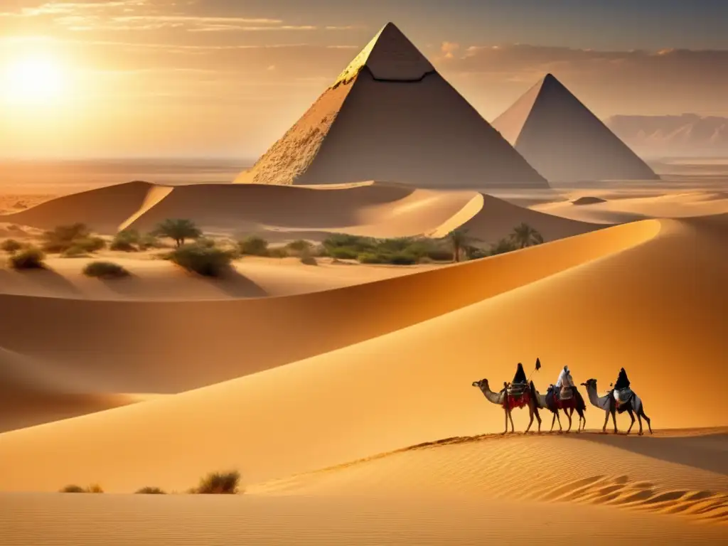Una escena inspirada en el antiguo Egipto, con un busto de faraón majestuoso y detallado