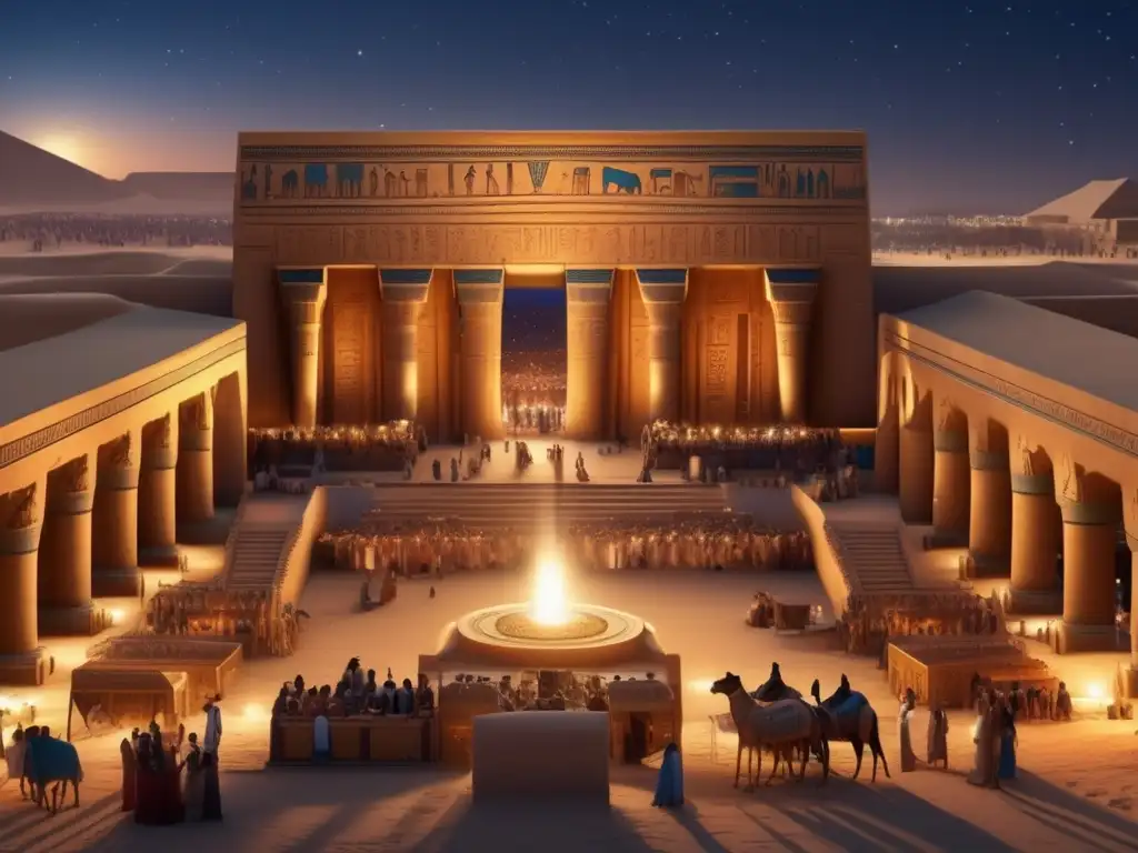 Escena vibrante de entretenimiento en la antigüedad en Egipto