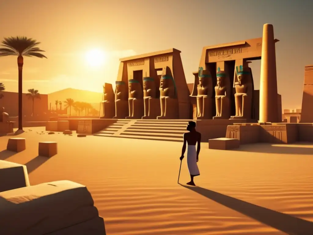 El esplendor del antiguo Egipto en el reinado de Ahmose I, fundador del Nuevo Reino, se revela en esta imagen vintage