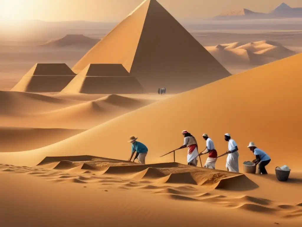 Estratigrafía en la arqueología del Antiguo Egipto: Excavación cuidadosa en las dunas doradas revela la rica historia enterrada