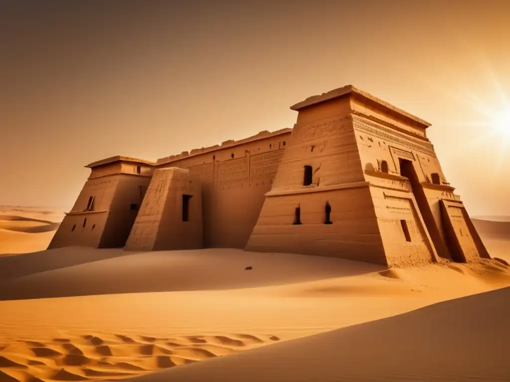 Estructuras defensivas antiguas en Egipto: la imponente fortaleza de Qasr el Sagha en el Desierto Occidental