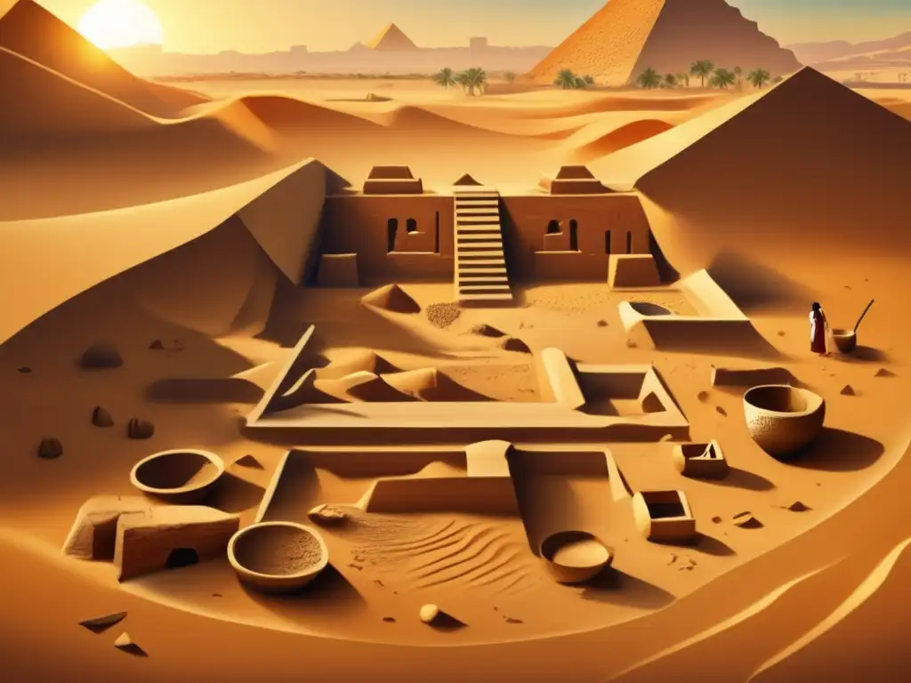 Excavación arqueológica en Egipto durante el Tercer Periodo Intermedio