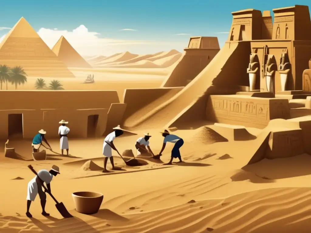 Excavación de ciudades perdidas del Nilo revela misterios arqueológicos en un antiguo templo egipcio