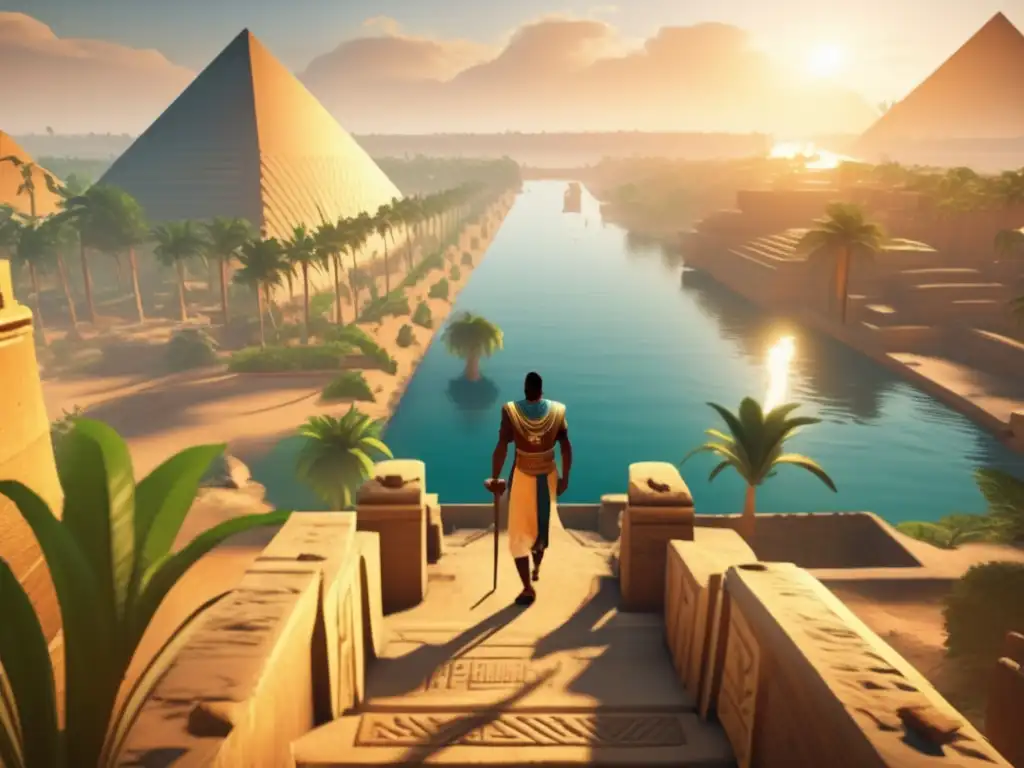 Exploración virtual en ruinas del Nilo: Un cautivador videojuego inspirado en la antigua civilización egipcia