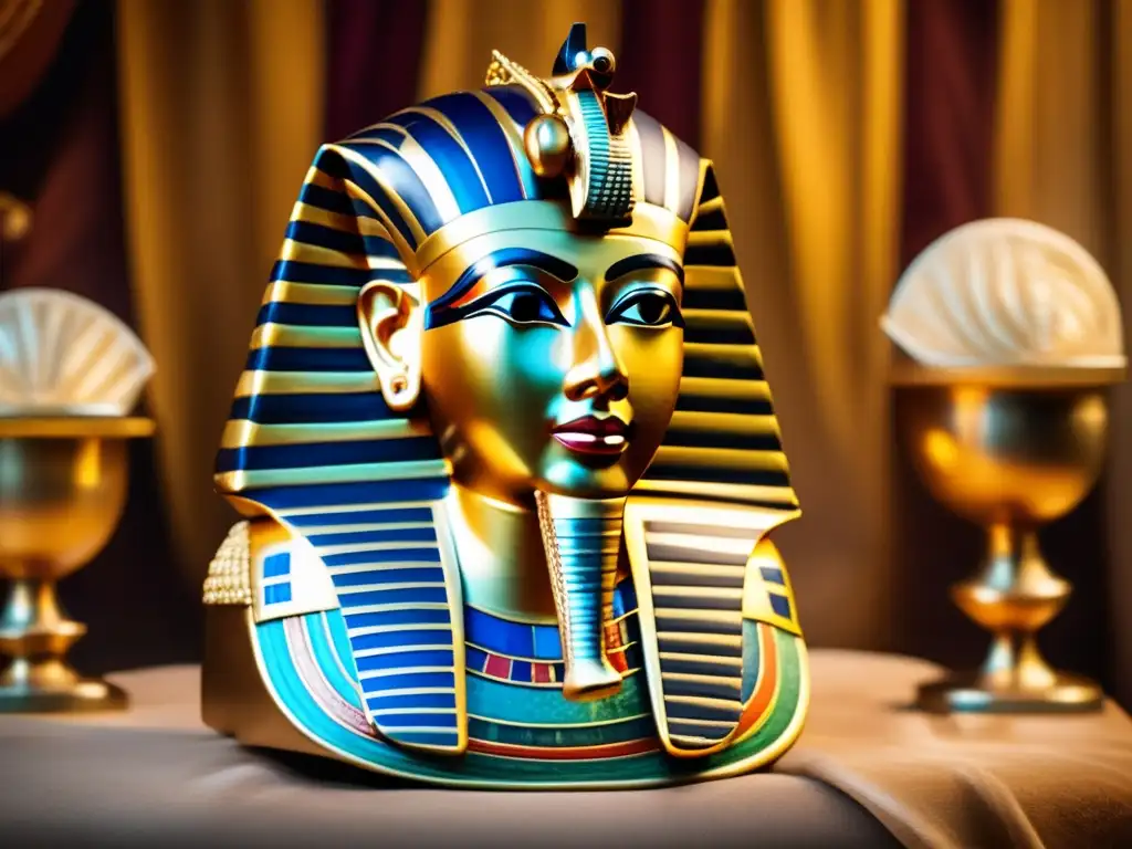 El fascinante descubrimiento de la tumba de Tutankamón, con su máscara dorada y tesoros antiguos, evoca la grandeza del antiguo Egipto