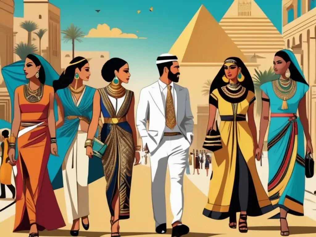 Una fascinante imagen que muestra el legado duradero de la vestimenta en la civilización egipcia