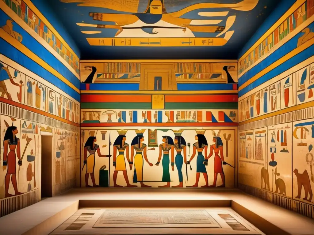 El fascinante redescubrimiento de la tumba de la Reina Nefertari revela frescos egipcios antiguos, llenos de detalles y colores vibrantes