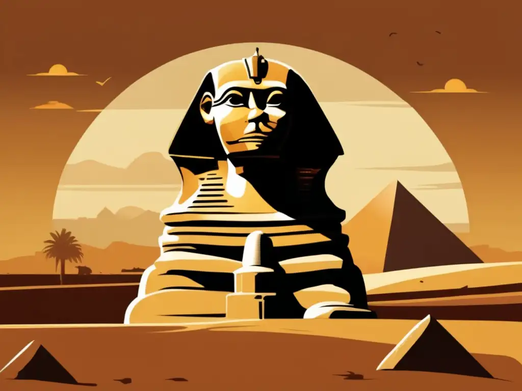 La Esfinge de Giza, majestuosa y enigmática, se alza en el desierto egipcio