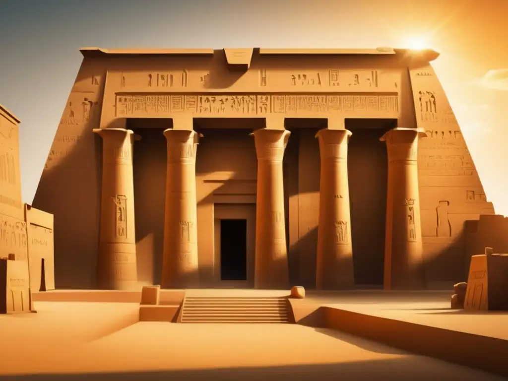 La grandiosidad del Templo de Edfu emerge ante nuestros ojos, con sus jeroglíficos y columnas majestuosas