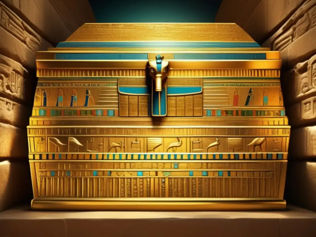 Descubre los hallazgos en la tumba de Tutankamón en esta imagen vintage que transporta a la antigua civilización egipcia
