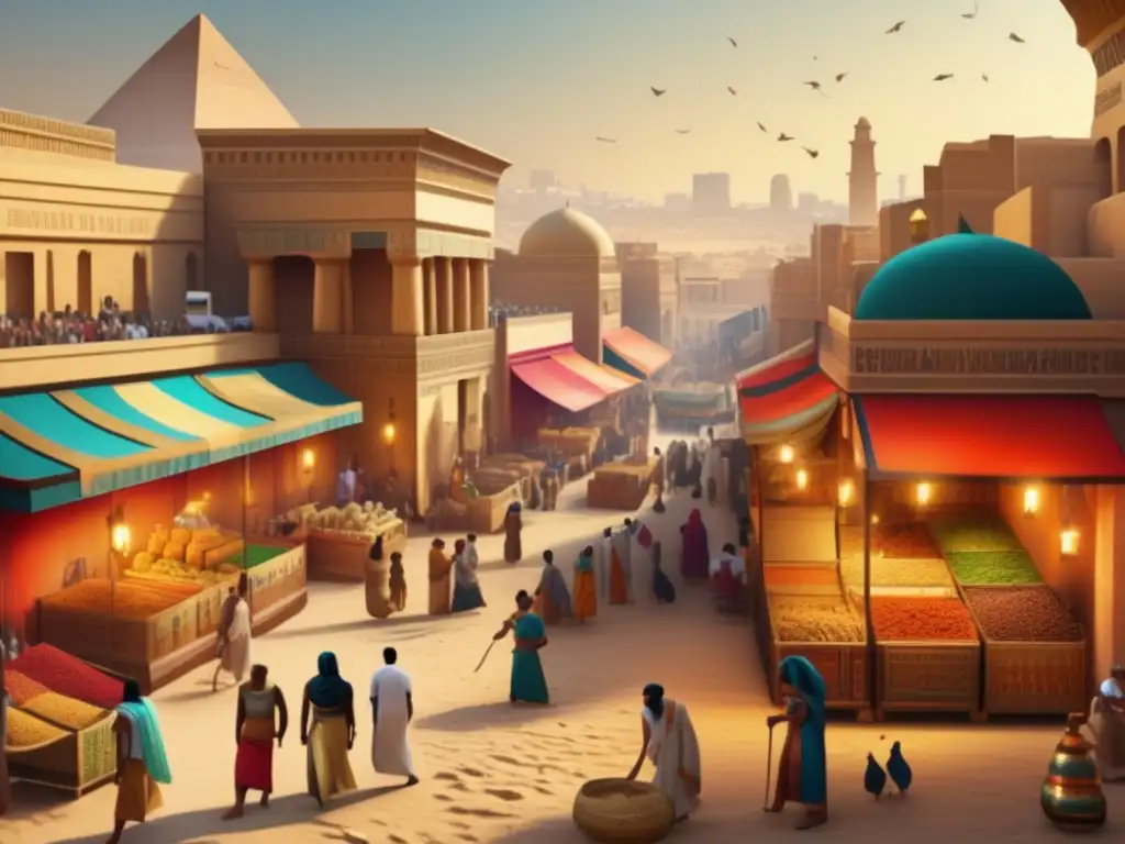 Una imagen 8K detallada de una escena vintage del antiguo Egipto
