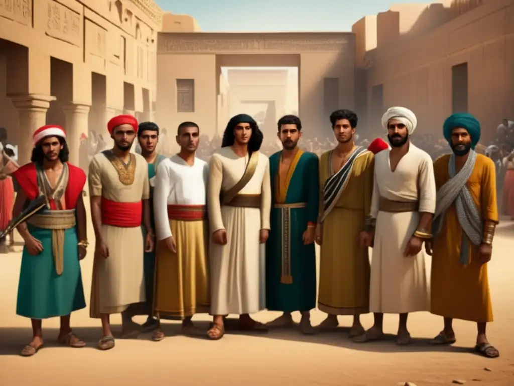 Una imagen detallada en 8k muestra la importancia histórica y social de la Rebelión de Trabajadores en Deir el Medina
