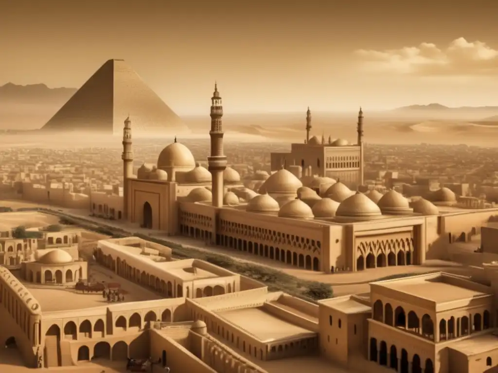 Una imagen detallada de la majestuosa ciudad de Itjtawy, capital del Imperio Medio, cobra vida