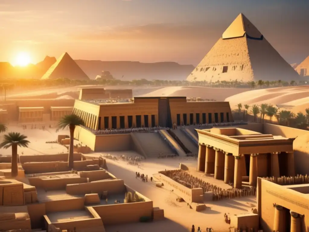 Una imagen en 8k muestra la grandiosidad del antiguo Egipto en la ciudad de Tebas