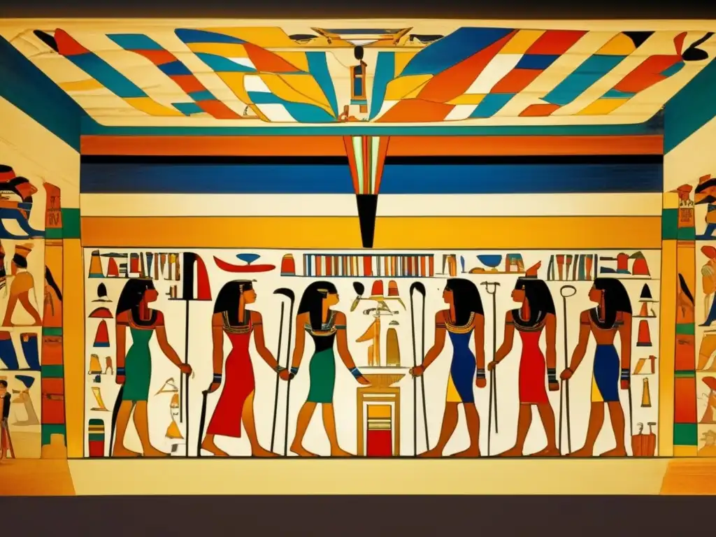 Una imagen impresionante de la Tumba de Nefertari en el antiguo Egipto