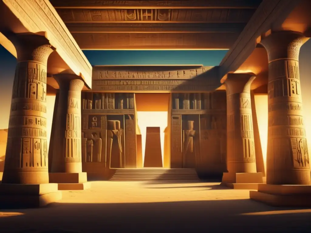 La magnífica diosa Hathor en el templo de Dendera Una imagen en 8k del Templo de Dendera en la mitología egipcia