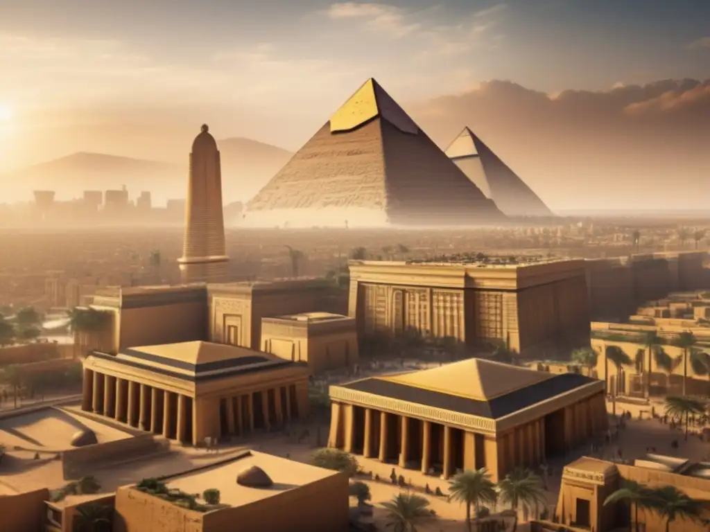 Una imagen ultradetallada en estilo vintage de 8k que muestra la evolución del arco y bóveda egipcia en la arquitectura moderna