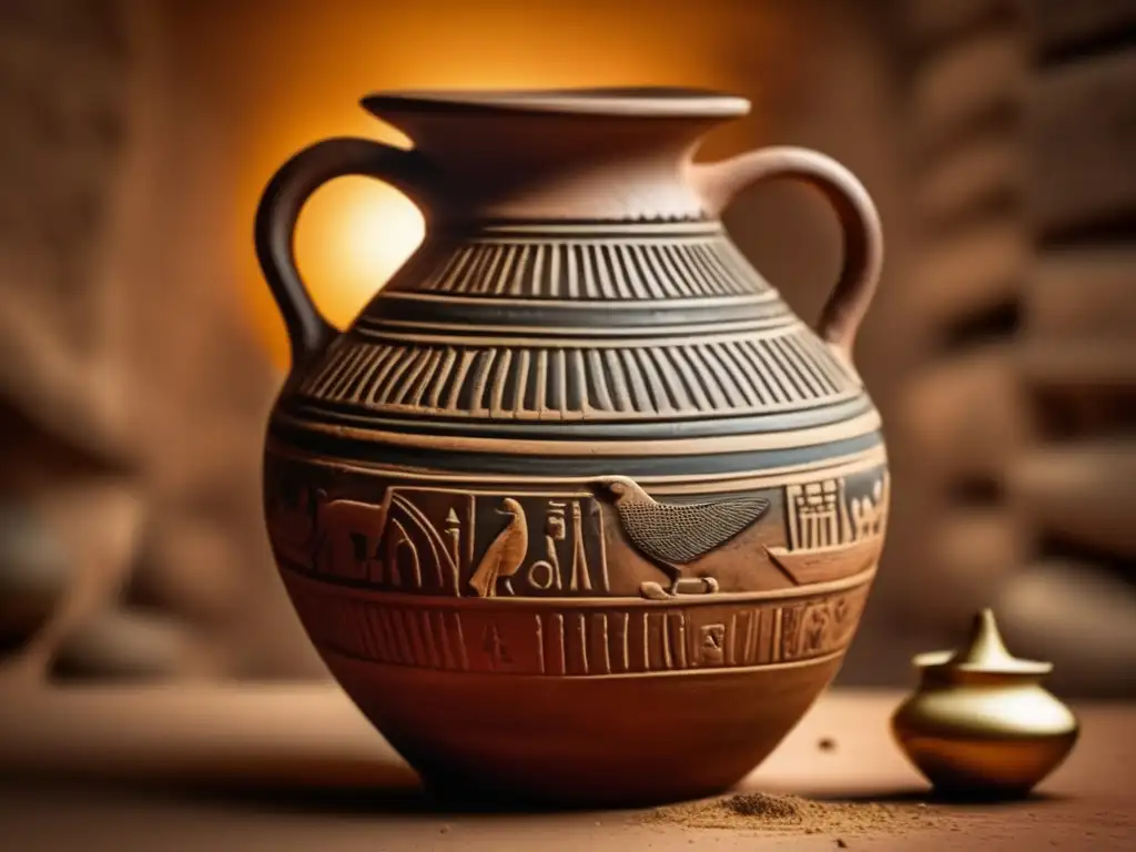 Una imagen vintage de una antigua ánfora egipcia llena de garum, un condimento olvidado