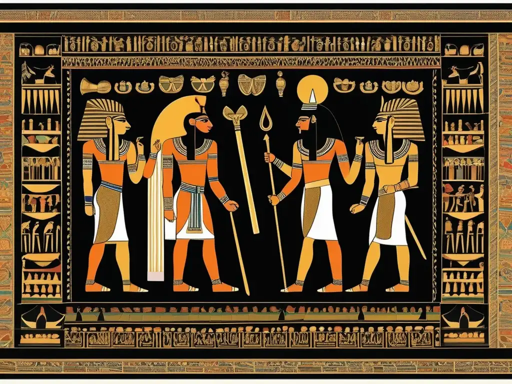 Una imagen vintage captura la esencia del artículo 'Descifrando el Presente: La Influencia del Antiguo Egipto en la Cultura Pop Moderna'